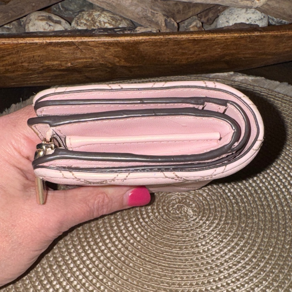 kate spade Quilted Leather Zip Wallet — Pale Pink - Picture 9 of 9